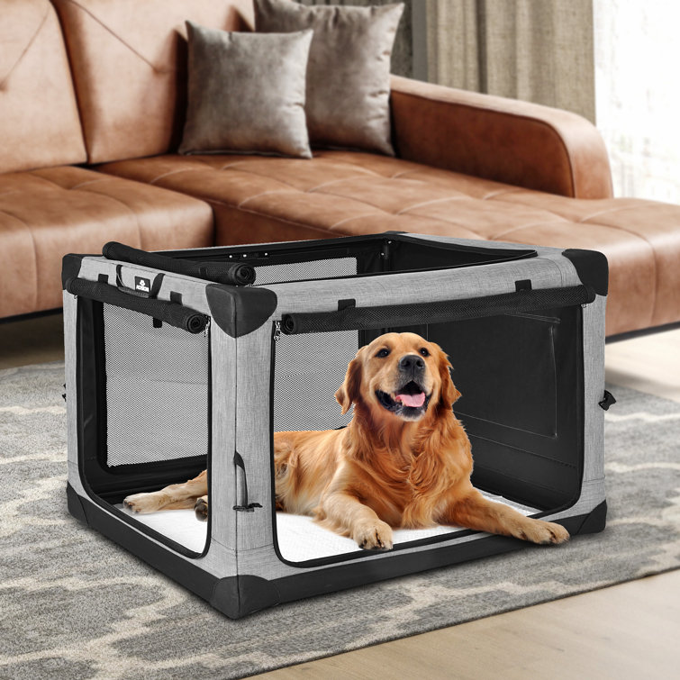 Canvas travel cheap dog crate